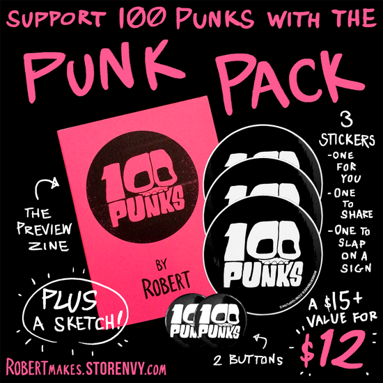 Support 100 Punks with the PUNK PACK